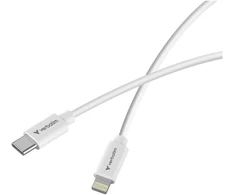 „Verbatim Sync &amp; Charge USC-C“ laidas, skirtas „Lightning Essentials“ įkrovikliams, 27 W, juodas / baltas, 2 vnt.
