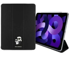 Karl Lagerfeld KLFC13RM24SAKCK Apple iPad Air 13" 2024 Book Cover juodos spalvos Saffiano Magnetic Karl &amp;Choupette