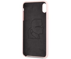 Dėklas Karl Lagerfeld KLHCI65SLLPG IPHONE XS MAX HARDCASE LIGHT Rožinis/LIGHT Rožinis SILICONE