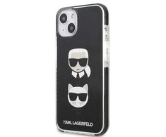 Karl Lagerfeld KLHCP13STPE2TK Apple iPhone 13 mini 5,4″ kietas dėklas juodos spalvos Karl&Choupette Head