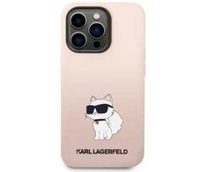 Dėklas Karl Lagerfeld KLHCP14XSNCHBCP IPHONE 14 PRO MAX 6.7 "HARDCASE Rožinis/Rožinis SILICONE CHUPETTE