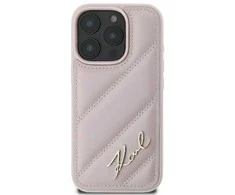 Karl Lagerfeld Quilted Signature Apple iPhone 16 - dėklas telefonui rožinės spalvos