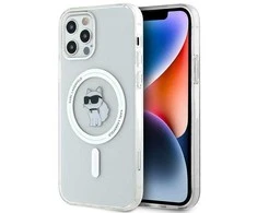 Apple iPhone 12 / 12 Pro Karl Lagerfeld dėklas IML Choupette MagSafe (KLHMP12MHFCCNOT) skaidrus