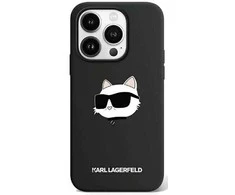 Apple iPhone 15 Pro Karl Lagerfeld dėklas silikoninis Choupette Head MagSafe (KLHMP15LSCHPPLK)