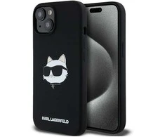 Apple iPhone 15 Plus / 14 Plus Karl Lagerfeld dėklas Crossbody IML Karl Head MagSafe (KLHMP15MSCHPPLK) juodos spalvos