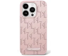 Apple iPhone 16 Pro Karl Lagerfeld Hot Stamp MagSafe (KLHMP16LPKHPORPP) dėklas telefonui rožinės spalvos