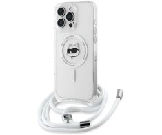 Karl Lagerfeld KLHMP16XHCCHNT Apple iPhone 16 Pro Max 6.9″ kietas dėklas skaidrus IML Choupette Head &amp; Cord