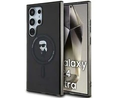 Karl Lagerfeld KLHMS24LHFCKNOK Samsung Galaxy S24 Ultra S928 dėklas telefonui Juodas spalvos hardcase IML Ikonik MagSafe
