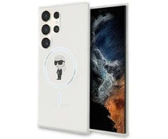 Samsung Galaxy S24 Ultra Karl Lagerfeld dėklas IML Ikonik MagSafe (KLHMS24LHFCKNOT) skaidrus