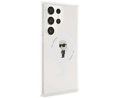 Samsung Galaxy S24 Ultra Karl Lagerfeld dėklas IML Ikonik MagSafe (KLHMS24LHFCKNOT) skaidrus