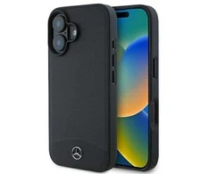 Karl Lagerfeld Mercedes Leather Urban Apple iPhone 16 Plus - dėklas telefonui juodos spalvos