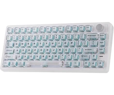 Klaviatūra mechaninė Epomaker HE75 V2 Jade HE Switch balta-kreminė/baltas-creamy