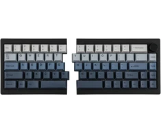 Klaviatūra mechaninė Epomaker Split 65 Switch juoda-flamingi/juodas-flamingo