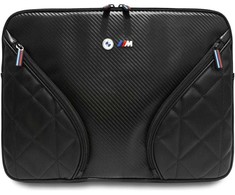 Bag BMW Carbon Pockets & Metal Logo Sleeve 16″ juodos spalvos