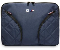BMW Nylon Pockets &amp; Metal Logo Sleeve 14" Nešiojamas kompiuteris Bag - Navy Mėlyna