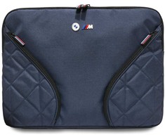 Bag BMW Nylon Pockets & Metal Logo Sleeve 16″ navy