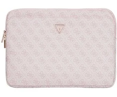 Bag Guess Sleeve 14″ 4G Zipper Pocket Triangle Logo rožinės spalvos