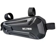 WILDMAN Krepšys ant dviračio rėmo XT9 XL juodos spalvos