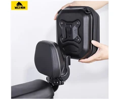 WildMan GD668 4L Rear Seat Bag for Electric Bike, juodos spalvos
