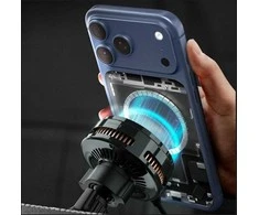 Automobilinis laikiklis Spigen Essential MagSafe Peltier Wireless Car Charger EV25MFAQ, juodas - Air vent