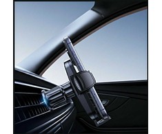 USAMS ZJ085 automobilio laikiklis ventiliacijos angai, juodas
