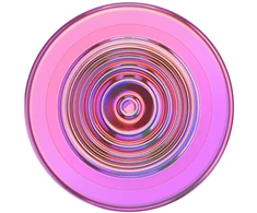 Laikiklis i podstawka do telefonu Popsockets Round Ripple Iridescent Aviation Opalescent MagSafe rožinė