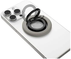 Pilkas magsafe žiedas telefonui su laikikliu pirštui „Spigen Nano Pop Magsafe”