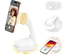 Laikinas „iPhone“ su „Comitok Mota Magnetic“ baltas
