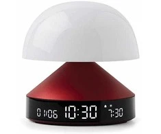 Lexon Mina Sunrise Žadintuvas su lampkączerwony/red LR153DR