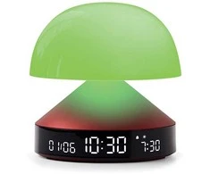 Lexon Mina Sunrise Žadintuvas su lampkączerwony/red LR153DR