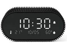 Lexon Ray Clock Žadintuvas su czujnikiemtemperatury i wilgotności juoda/juodas LR155MN3