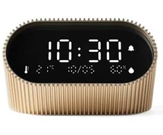 Lexon Ray Clock Žadintuvas su czujnikiemtemperatury i wilgotności auksinė/vivid auksinis LR155VG3