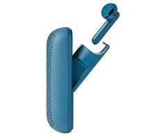 „Lexon Speakerbuds“ belaidės ausinės su „Bluetooth“ garsiakalbiu, mėlynas LA127B