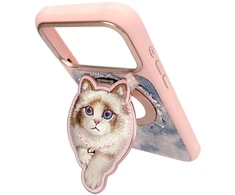 NIMMY magnetic hanger DENIM FASHION RAGDOLL CAT pink