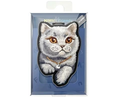 NIMMY magnetic hanger DENIM FASHION BRITISH SHORTHAIR CAT juodas