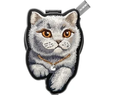 NIMMY magnetic hanger DENIM FASHION BRITISH SHORTHAIR CAT juodas