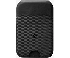 Spigen Plona sulankstoma MagSafe piniginė su trikojumi, skirta 3 kortelėms, juoda