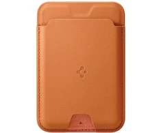 Dėklas Spigen Valentinus MagSafe Universal Magnetic Card Holder Metallic oranžinės spalvos