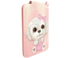 Dėklas Magnetinis piniginės formos telefono stovas Nimmy New Big-Eye Cute Pets 2.0 Dog rožinė