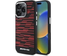 Mercedes AMG AMHMP16L24SSRK Apple iPhone 16 Pro 6.3" dėklas telefonui juodos spalvos Silikoninis Graphics MagSafe