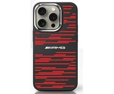 Mercedes AMG AMHMP16S24SSRRK Apple iPhone 16 6.1" dėklas telefonui juodos spalvos Silikoninis Graphics MagSafe