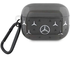 Mercedes MEAP28DPMGS AirPods Pro 2 (2022/2023) Dėklas juodos spalvos Large Star Pattern