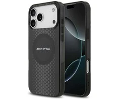 Mercedes Dėklas AMG Double Layer skaidrus Graphics MagSafe skirtas Apple iPhone 17 Pro Max juodos spalvos