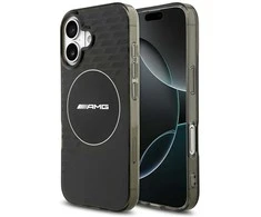 Mercedes AMG Double Layer skaidrus Smocked MagSafe dėklas skirtas Apple iPhone 17 juodos spalvos
