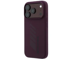 Mercedes AMG silikoninis didelis deklas su rombais MagSafe, skirtas iPhone 18 Pro / 17 Pro, bordinis