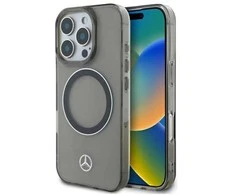 Mercedes MEHMP16L23HUOSK Apple iPhone 16 Pro 6.3" dėklas telefonui juodos spalvos dėklas telefonui sidabro spalvos Ring MagSafe