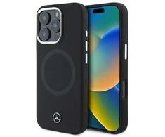 Mercedes MEHMP16X23SUTTK Apple iPhone 16 Pro Max 6.9" dėklas telefonui juodos spalvos Silikoninis Tonal Logo MagSafe