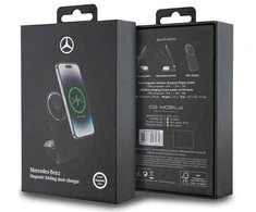 Mercedes Foldable Belaidis įkroviklis 2-in-1 MEMFBGSLK 15W juodos spalvos Sidabrinis Star MagSafe