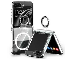 Dėklas „Mercury Plugs MagSafe Pro Ring Flip6F741 Clear“