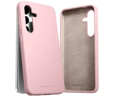 Mercury Silikoninis Samsung Galaxy S24 S921 dėklas telefonui rožinės spalvos sand